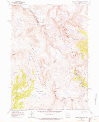Fremont Peak South Wyoming Historical topographic map, 1:24000 scale, 7.5 X 7.5 Minute, Year 1968