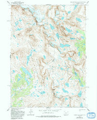 Fremont Peak South Wyoming Historical topographic map, 1:24000 scale, 7.5 X 7.5 Minute, Year 1968