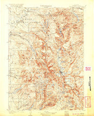 Fremont Peak Wyoming Historical topographic map, 1:125000 scale, 30 X 30 Minute, Year 1909