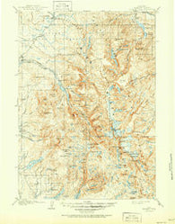 Fremont Peak Wyoming Historical topographic map, 1:125000 scale, 30 X 30 Minute, Year 1909