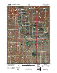 Fremont Butte Wyoming Historical topographic map, 1:24000 scale, 7.5 X 7.5 Minute, Year 2012