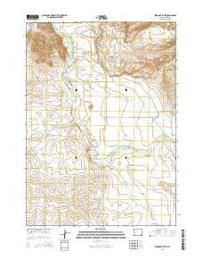 Fremont Butte Wyoming Current topographic map, 1:24000 scale, 7.5 X 7.5 Minute, Year 2015