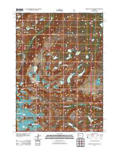 Fremont Peak North Wyoming Historical topographic map, 1:24000 scale, 7.5 X 7.5 Minute, Year 2012