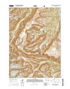 Fremont Peak North Wyoming Current topographic map, 1:24000 scale, 7.5 X 7.5 Minute, Year 2015
