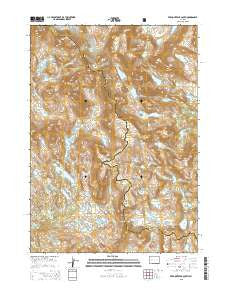 Fremont Peak South Wyoming Current topographic map, 1:24000 scale, 7.5 X 7.5 Minute, Year 2015