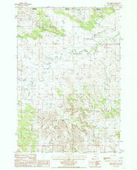 Gaff Creek Wyoming Historical topographic map, 1:24000 scale, 7.5 X 7.5 Minute, Year 1984