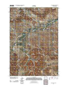 Gaff Creek Wyoming Historical topographic map, 1:24000 scale, 7.5 X 7.5 Minute, Year 2011