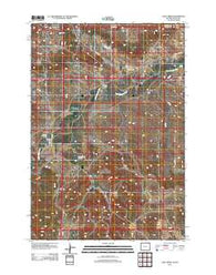 Gaff Creek Wyoming Historical topographic map, 1:24000 scale, 7.5 X 7.5 Minute, Year 2012