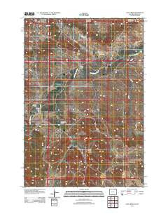 Gaff Creek Wyoming Historical topographic map, 1:24000 scale, 7.5 X 7.5 Minute, Year 2012