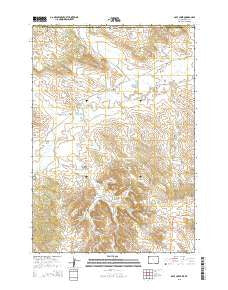Gaff Creek Wyoming Current topographic map, 1:24000 scale, 7.5 X 7.5 Minute, Year 2015