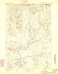 Gallatin Wyoming Historical topographic map, 1:125000 scale, 30 X 30 Minute, Year 1885