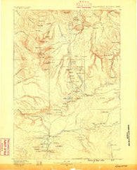 Gallatin Wyoming Historical topographic map, 1:125000 scale, 30 X 30 Minute, Year 1885