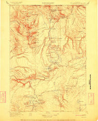 Gallatin Wyoming Historical topographic map, 1:125000 scale, 30 X 30 Minute, Year 1911