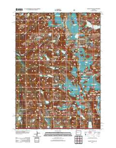 Gannett Peak Wyoming Historical topographic map, 1:24000 scale, 7.5 X 7.5 Minute, Year 2012