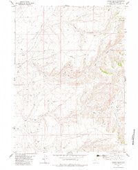 Garden Gulch Wyoming Historical topographic map, 1:24000 scale, 7.5 X 7.5 Minute, Year 1982