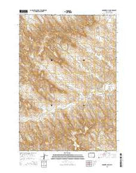 Gardner Gulch Wyoming Current topographic map, 1:24000 scale, 7.5 X 7.5 Minute, Year 2015