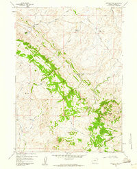 Garfield Peak Wyoming Historical topographic map, 1:24000 scale, 7.5 X 7.5 Minute, Year 1959