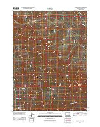 Garfield Peak Wyoming Historical topographic map, 1:24000 scale, 7.5 X 7.5 Minute, Year 2012