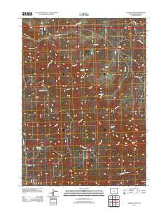 Garfield Peak Wyoming Historical topographic map, 1:24000 scale, 7.5 X 7.5 Minute, Year 2012