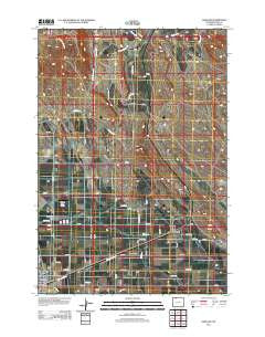 Garland Wyoming Historical topographic map, 1:24000 scale, 7.5 X 7.5 Minute, Year 2012