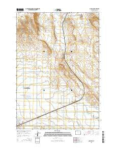 Garland Wyoming Current topographic map, 1:24000 scale, 7.5 X 7.5 Minute, Year 2015