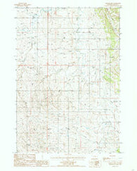 Garland Hill Wyoming Historical topographic map, 1:24000 scale, 7.5 X 7.5 Minute, Year 1984