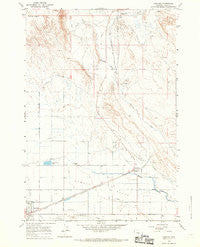 Garland Wyoming Historical topographic map, 1:24000 scale, 7.5 X 7.5 Minute, Year 1966