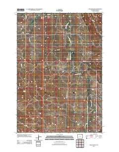 Garland Hill Wyoming Historical topographic map, 1:24000 scale, 7.5 X 7.5 Minute, Year 2012