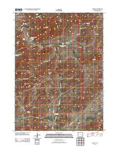 Garrett Wyoming Historical topographic map, 1:24000 scale, 7.5 X 7.5 Minute, Year 2012