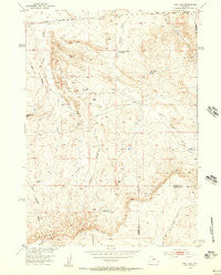 Gas Hills Wyoming Historical topographic map, 1:24000 scale, 7.5 X 7.5 Minute, Year 1952