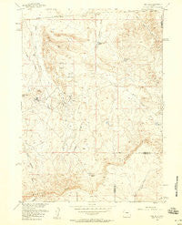 Gas Hills Wyoming Historical topographic map, 1:24000 scale, 7.5 X 7.5 Minute, Year 1958