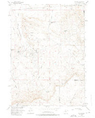Gas Hills Wyoming Historical topographic map, 1:24000 scale, 7.5 X 7.5 Minute, Year 1958