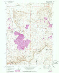 Gas Hills Wyoming Historical topographic map, 1:24000 scale, 7.5 X 7.5 Minute, Year 1958