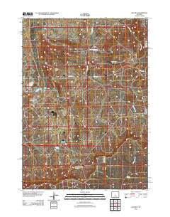 Gas Hills Wyoming Historical topographic map, 1:24000 scale, 7.5 X 7.5 Minute, Year 2012