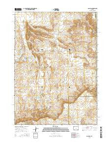 Gas Hills Wyoming Current topographic map, 1:24000 scale, 7.5 X 7.5 Minute, Year 2015