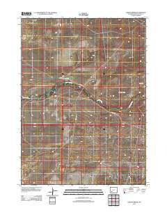 Gasson Bridge Wyoming Historical topographic map, 1:24000 scale, 7.5 X 7.5 Minute, Year 2012