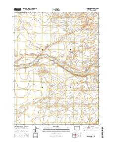 Gasson Bridge Wyoming Current topographic map, 1:24000 scale, 7.5 X 7.5 Minute, Year 2015