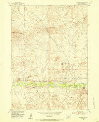 Gates Butte Wyoming Historical topographic map, 1:24000 scale, 7.5 X 7.5 Minute, Year 1952