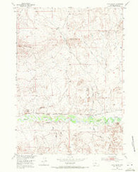 Gates Butte Wyoming Historical topographic map, 1:24000 scale, 7.5 X 7.5 Minute, Year 1952