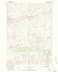 Gates Butte Wyoming Historical topographic map, 1:24000 scale, 7.5 X 7.5 Minute, Year 1952