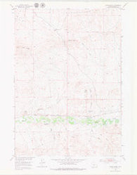Gates Butte Wyoming Historical topographic map, 1:24000 scale, 7.5 X 7.5 Minute, Year 1952