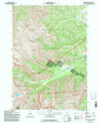 Geers Point Wyoming Historical topographic map, 1:24000 scale, 7.5 X 7.5 Minute, Year 1991