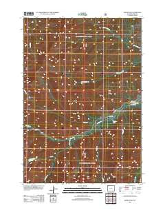 Geers Point Wyoming Historical topographic map, 1:24000 scale, 7.5 X 7.5 Minute, Year 2012
