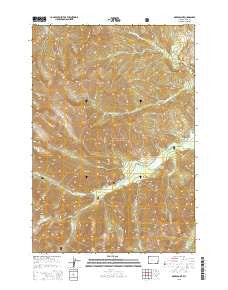 Geers Point Wyoming Current topographic map, 1:24000 scale, 7.5 X 7.5 Minute, Year 2015