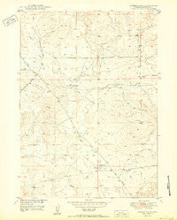 Gilbert Lake Wyoming Historical topographic map, 1:24000 scale, 7.5 X 7.5 Minute, Year 1950