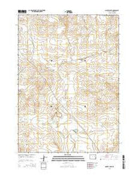 Gilbert Lake Wyoming Current topographic map, 1:24000 scale, 7.5 X 7.5 Minute, Year 2015