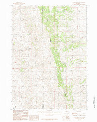 Gillam Draw East Wyoming Historical topographic map, 1:24000 scale, 7.5 X 7.5 Minute, Year 1984