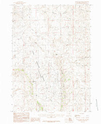 Gillam Draw West Wyoming Historical topographic map, 1:24000 scale, 7.5 X 7.5 Minute, Year 1984