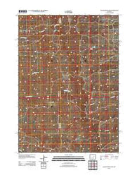 Gillam Draw East Wyoming Historical topographic map, 1:24000 scale, 7.5 X 7.5 Minute, Year 2012