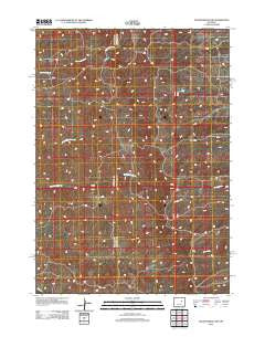 Gillam Draw East Wyoming Historical topographic map, 1:24000 scale, 7.5 X 7.5 Minute, Year 2012